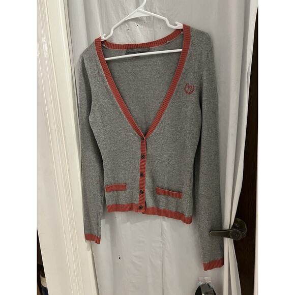 Proenza Shoulder X Target Gray Rose Cashmere Blend Cardigan Sz Xs - Picture 1 of 6